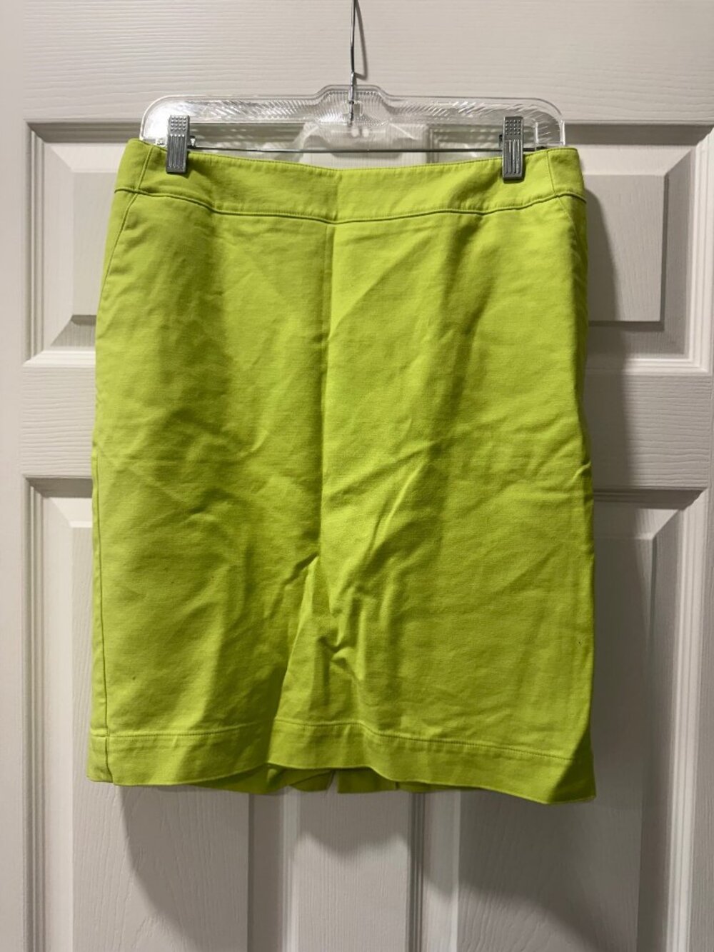 Merona Stretch Lime Green Skirt Size 6